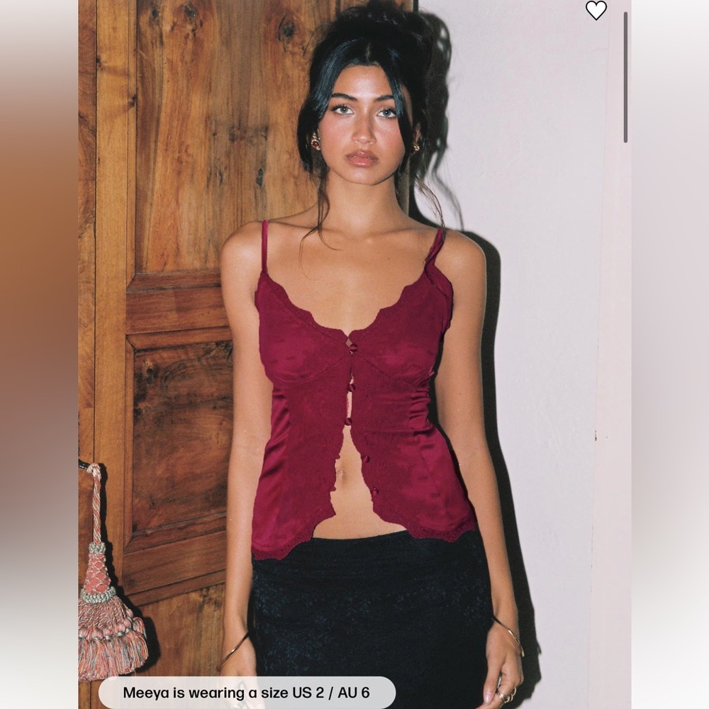 Juliana Top Dark Red